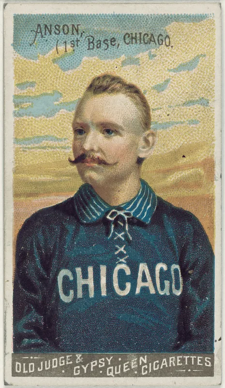 Front of Cap Anson card, 1888 N162 Goodwin Champions, catalog no. 2