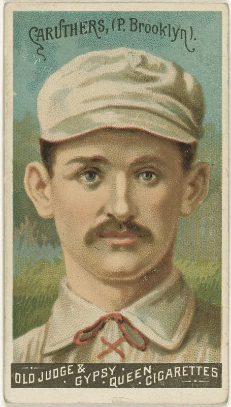 Front of Bob Caruthers card, 1888 N162 Goodwin Champions, catalog no. 4