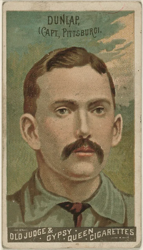 Front of Fred Dunlap card, 1888 N162 Goodwin Champions, catalog no. 5