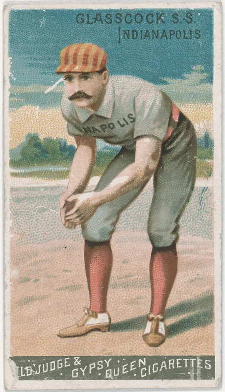 Front of Jack Glasscock card, 1888 N162 Goodwin Champions, catalog no. 6