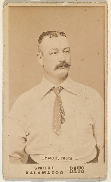 Front of Jack Lynch card, 1887 N690 Kalamazoo Bats, catalog no. 30