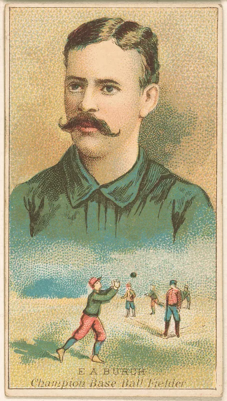 Front of Ernie Burch card, 1888 N184 Kimball Champions, catalog no. 1