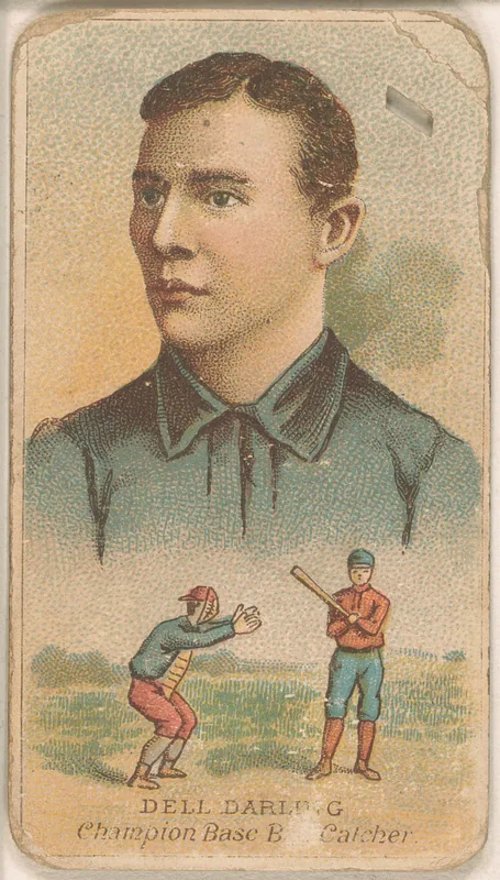 Front of Dell Darling card, 1888 N184 Kimball Champions, catalog no. 2
