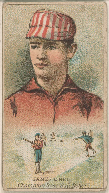 Front of Tip O'Neill card, 1888 N184 Kimball Champions, catalog no. 4