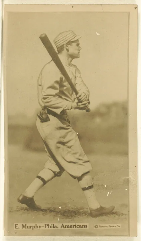 Front of Eddie Murphy card, 1914 T222 Fatima Players, catalog no. 35
