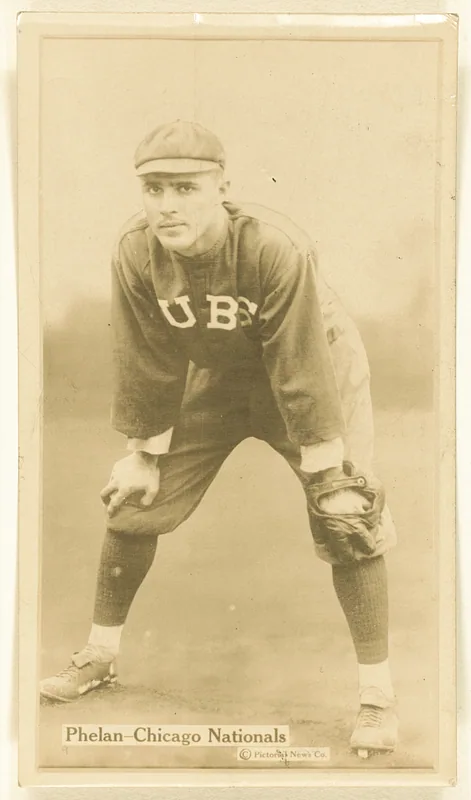 Front of Art Phelan card, 1914 T222 Fatima Players, catalog no. 40