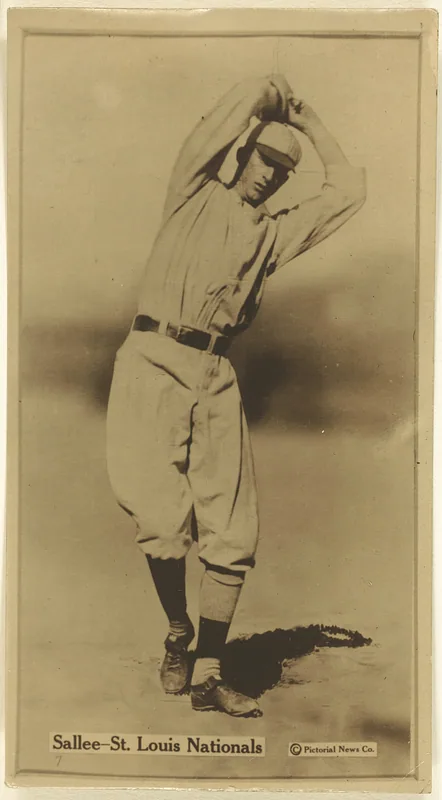 Front of Slim Sallee card, 1914 T222 Fatima Players, catalog no. 43