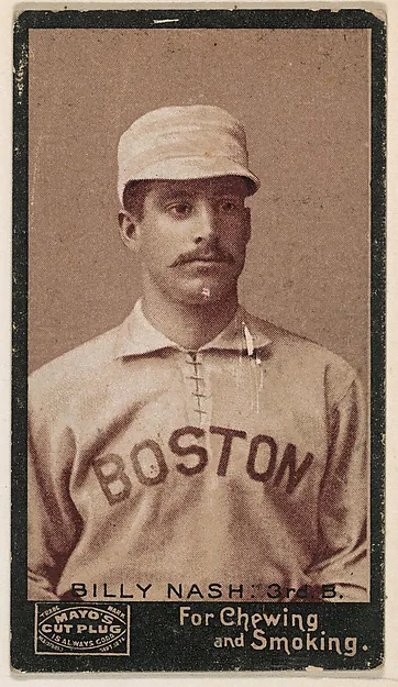 Front of Billy Nash card, 1895 N300 Mayo's Cut Plug, catalog no. 35